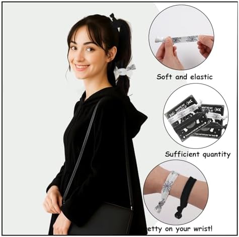 12Pcs Halloween Witch Hair Ties for Girls