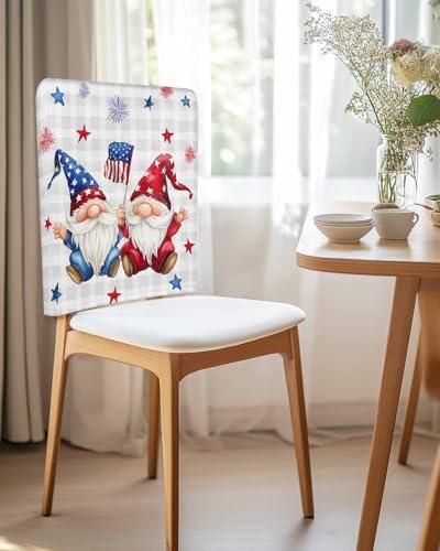 4th of July Chair Covers Set of 4 Patriotic Decor