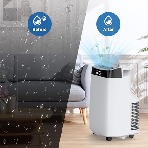 10000 BTU Portable Air Conditioner with Remote Control and Auto Swing 1