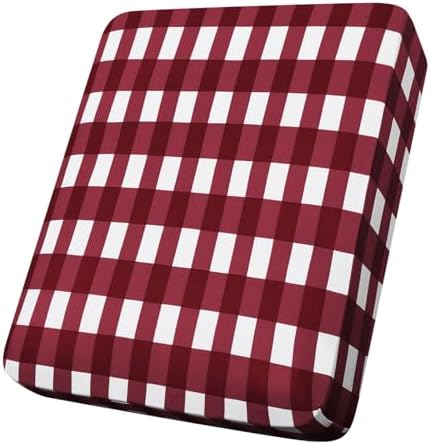 Hyha Red White Plaid Sofa Slipcover Cushion Covers