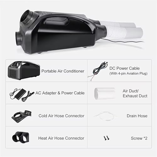 Aniwini 2550 BTU Portable AC for Room Tent Car RV Camping