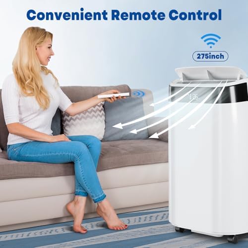 10000 BTU Portable Air Conditioner with Remote Control and Auto Swing 1