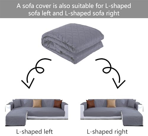 Double Side L Shape Couch Cover for Sectional Sofa