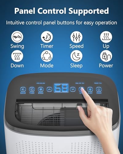 Takywep 14000BTU Portable AC with Dehumidifier and Fan 1