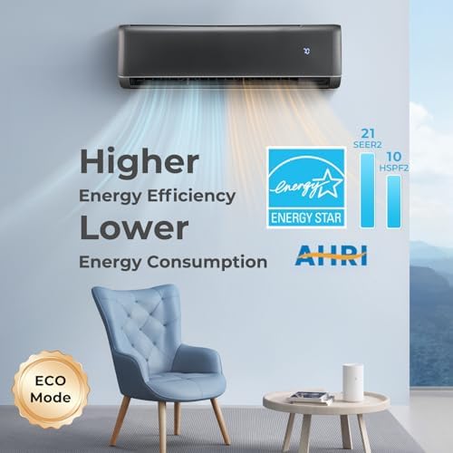 KOTEK 12000 BTU Mini Split AC Heating System with Inverter Compressor