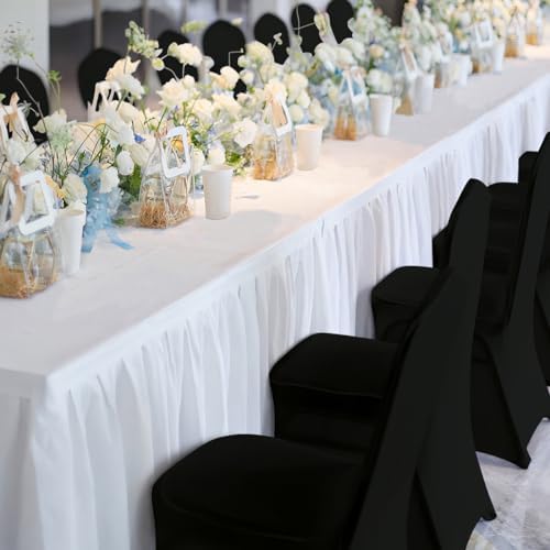 LEBENGURU Premium Spandex Chair Cover 100 PCS with Elastic Leg Pockets