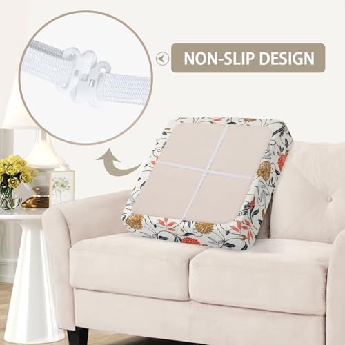 SearchI Stretch Printed Sofa Cushion Covers with Elastic Bottom