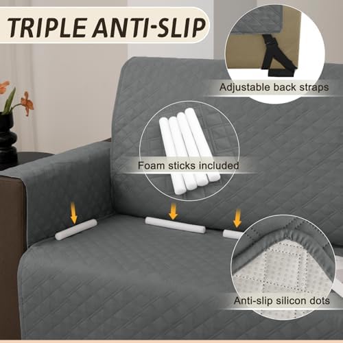 Arfntevss U Shaped Sofa Cover for Sectional Couch Pet Protector