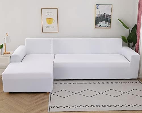 ELEOPTION L-Shape Sectional Sofa Slipcover 2 Piece