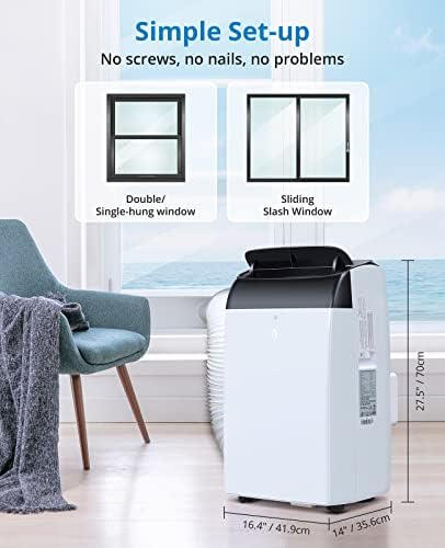 Towallmark 12000 BTU Portable Air Conditioner with Remote Control