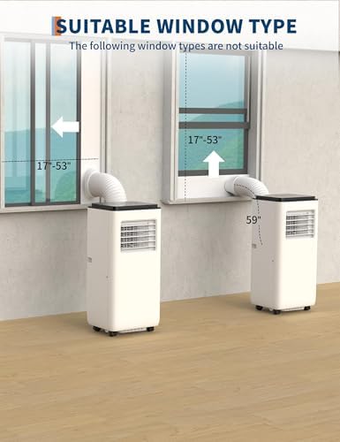 GarveeHome 8000 BTU Portable AC Unit with Dehumidifier and Remote