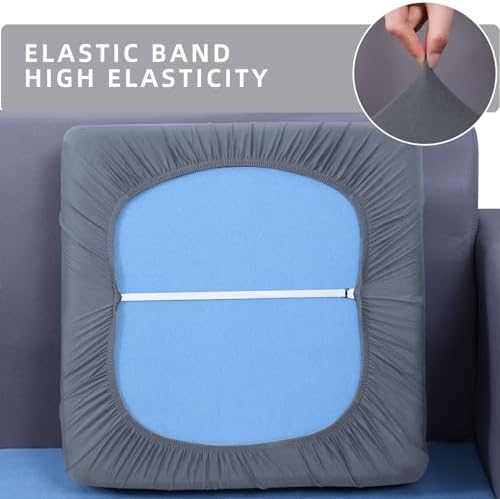 Hyha Waterproof Couch Cushion Covers for Sectional Sofa and Chaise