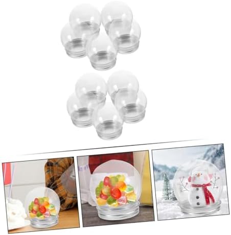 10pcs Plastic Candy Jars with Clear Balls for Parties and Weddings
