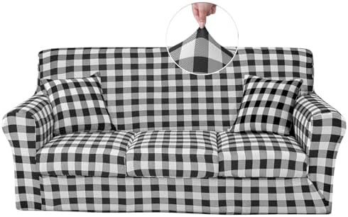 Keyroal Stretch Printed Sofa Cover Set 6-Piece 1