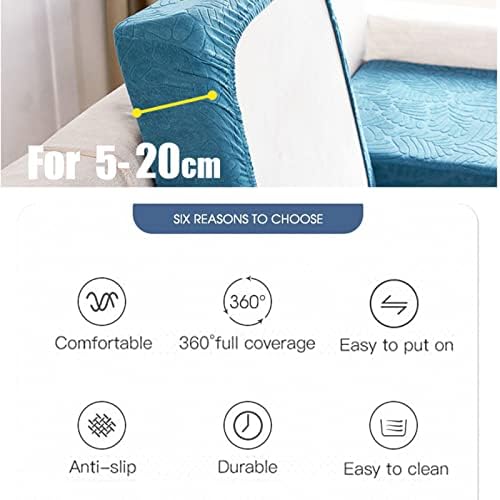 6Pcs Magic Sofa Cover Stretch Light Grey