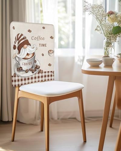 UYULILOY Coffee Time Chair Covers Set of 4
