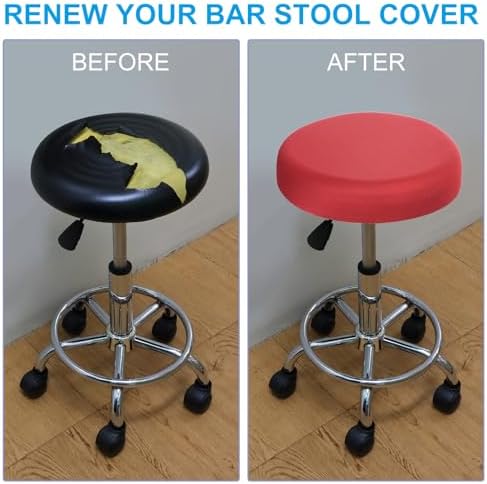 PATIKIL Round Bar Stool Covers 3 Pack Pink