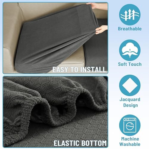 Waterproof Sectional Couch Cushion Covers 8 Piece Set 1