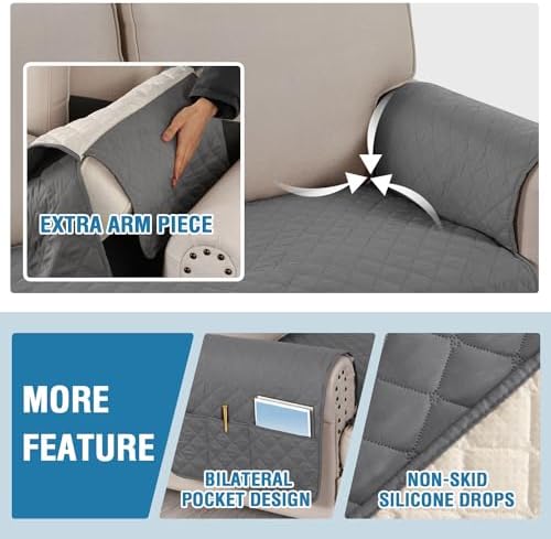 HVERSAILTEX 100 Waterproof L Shape Sofa Cover 2-Piece Set