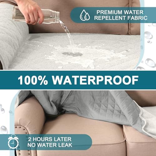 Turquoize Waterproof Loveseat Covers for Dogs