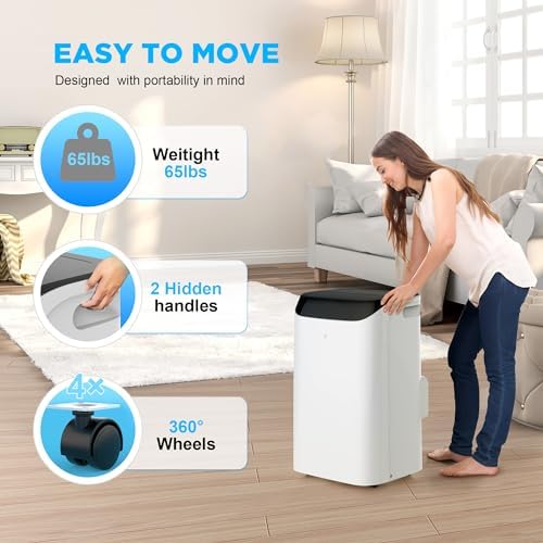14000 BTU Portable AC with 3-in-1 Cooling Dehumidify Fan