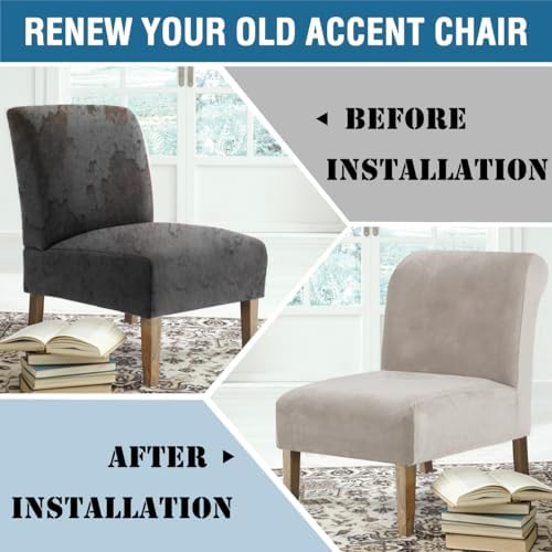 HVERSAILTEX Velvet Chair Cover for Living Room