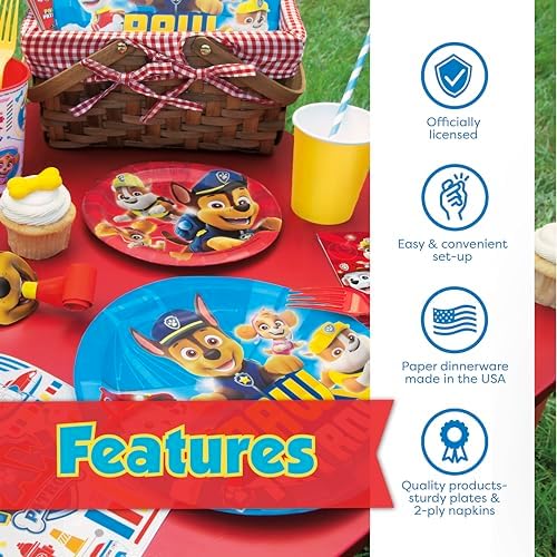 Paw Patrol Birthday Decorations Set for 16 Guests