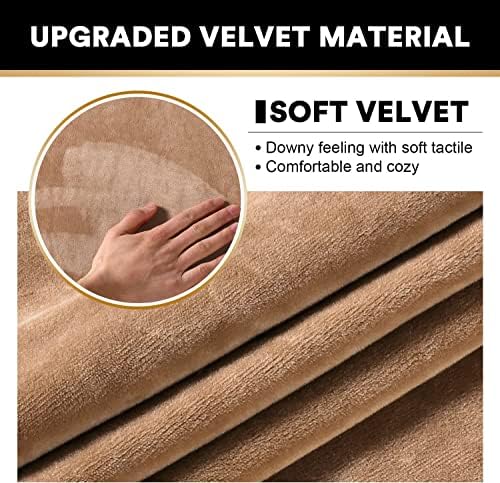 ADPON Velvet Sectional Couch Covers for Left and Right Chaise Lounge
