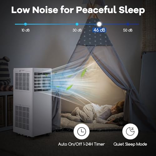 DORTALA 8000 BTU Portable AC Unit with Cool Fan Dehumidifier