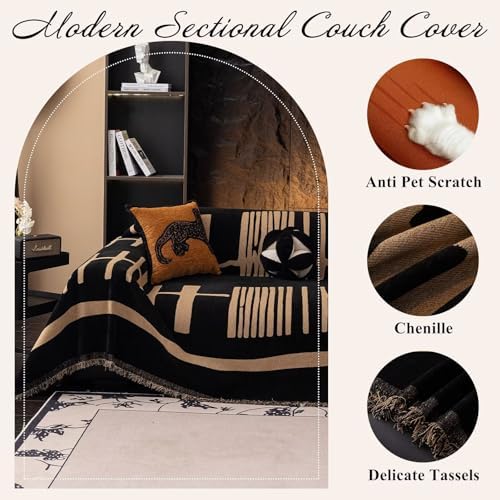 VClife Chenille Sofa Cover Washable Sectional Slipcover 71x150 Inch