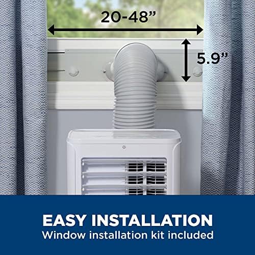 GE 6100 BTU Portable AC with Dehumidifier and Remote Control White