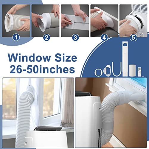 Antarctic Star 3-in-1 13000BTU Portable Air Conditioner with Window Kit