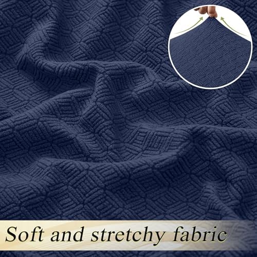 100 Waterproof Recliner Sofa Cover 5-Piece Set Navy Blue