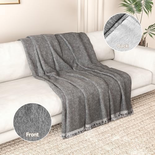 L Shaped Couch Covers 2 Piece Deep Grey