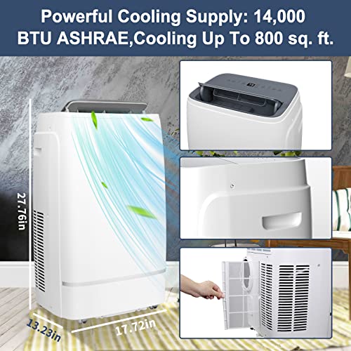 Antarctic Star 3-in-1 13000BTU Portable Air Conditioner with Window Kit
