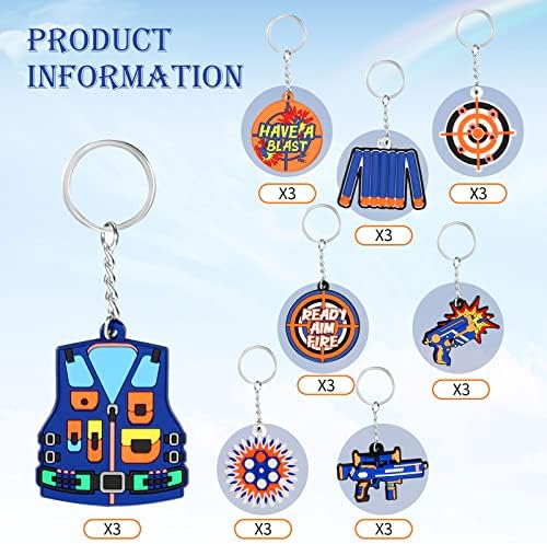 GFBIND Dart War Keychain Party Favors 24 Pieces 8 Styles 1