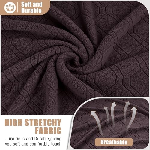VANSOFY 5-Piece L Shape Recliner Couch Cover Set - Thick Soft Washable