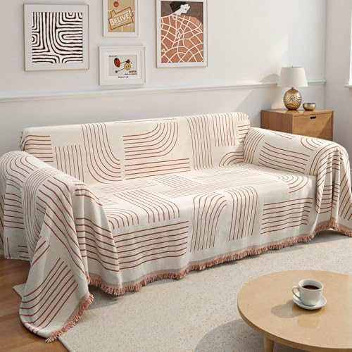 Lanffia Boho Chenille Sofa Slipcover 71 x 118