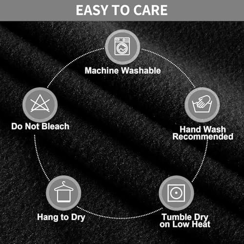 Easy-Going 100 Waterproof Recliner Cover Extra Large L-Shape Sofa Slipcover Black