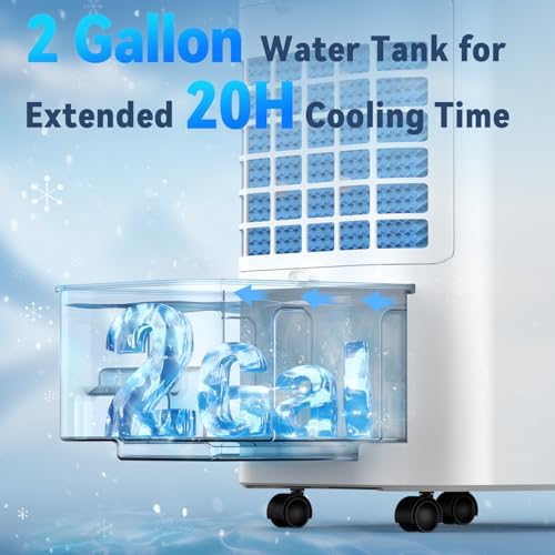 FANCOLE Windowless Portable Air Conditioner 4 Modes 3 Speeds