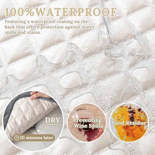 Waterproof Velvet L Shape Sofa Cover for Pets