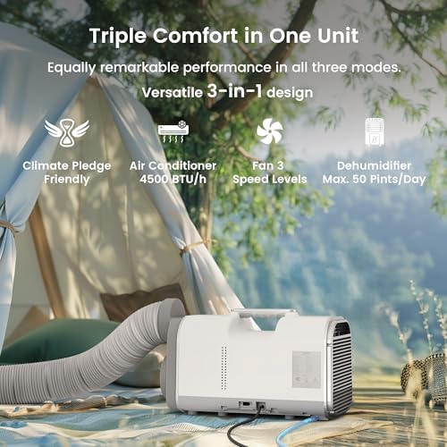 Waykar 4500 BTU Portable Air Conditioner for Tent and RV