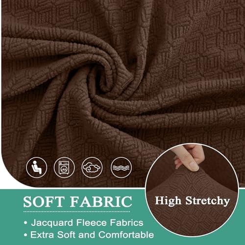 Waterproof Recliner Sofa Slipcover 5 Seater Dark Brown 1