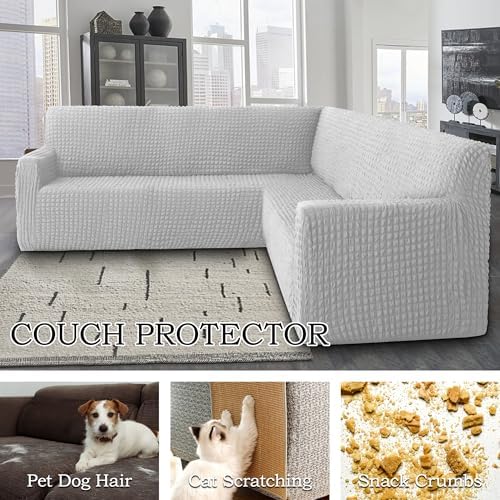 HDCAXKJ L-Shaped Sectional Couch Cover for Pets