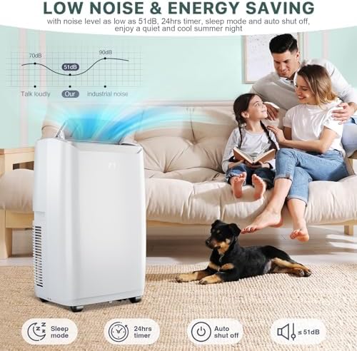 12000 BTU Portable Air Conditioner With Remote Control