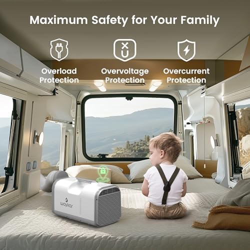 Waykar 4500 BTU Portable Air Conditioner for Tent and RV