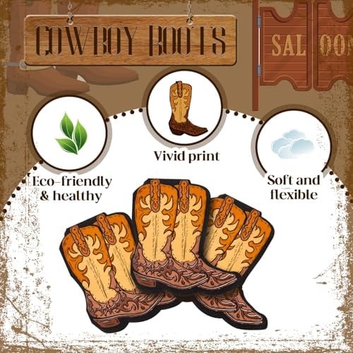 Henoyso 100 Pcs Cowboy Boot Napkins Party Decorations