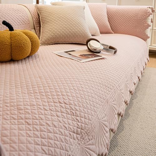 Vctops Shabby Chic Quilted Sofa Cover