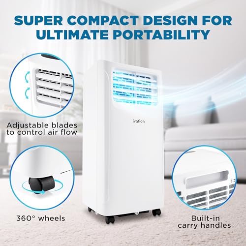Ivation 9000 BTU Compact Portable Air Conditioner