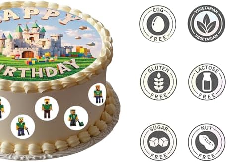 11 pcs Edible Cake Toppers for Birthday Party Decorations